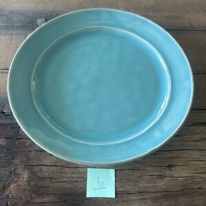EUC Pottery Barn Cambria Salad Plate in Turquoise Retired